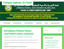 Tablet Screenshot of ponpes-salman-alfarisi.com